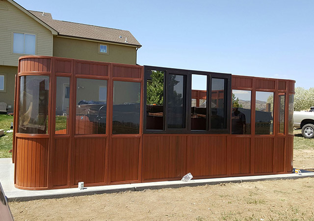 Aspen gazebo walls