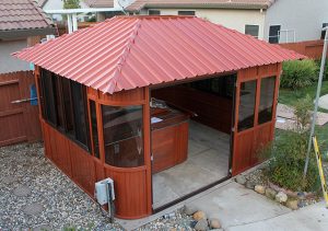 13. Attach all remaining Roof Panels and Roof Caps.