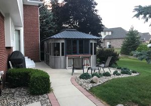 a Colorado gazebo in the yard